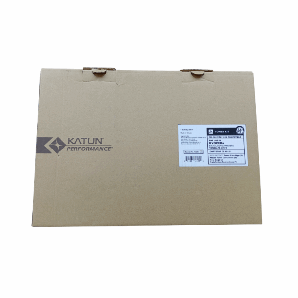 Cartucho de tóner negro Katun TK-7227 compatible con impresoras Kyocera TASKalfa 420i y 520i, ideal para impresiones de alto volumen y calidad profesional.